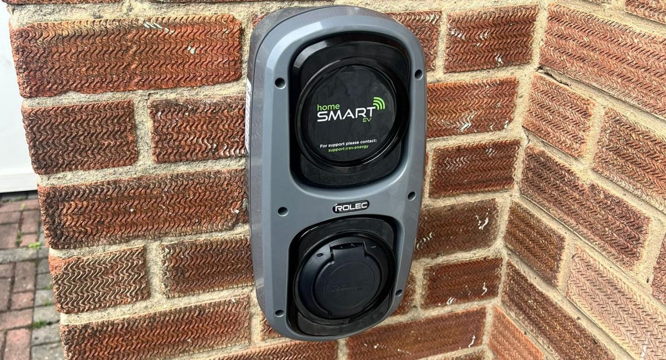 Smart EV car charger installed by Spot On Electrical in Swadlincote